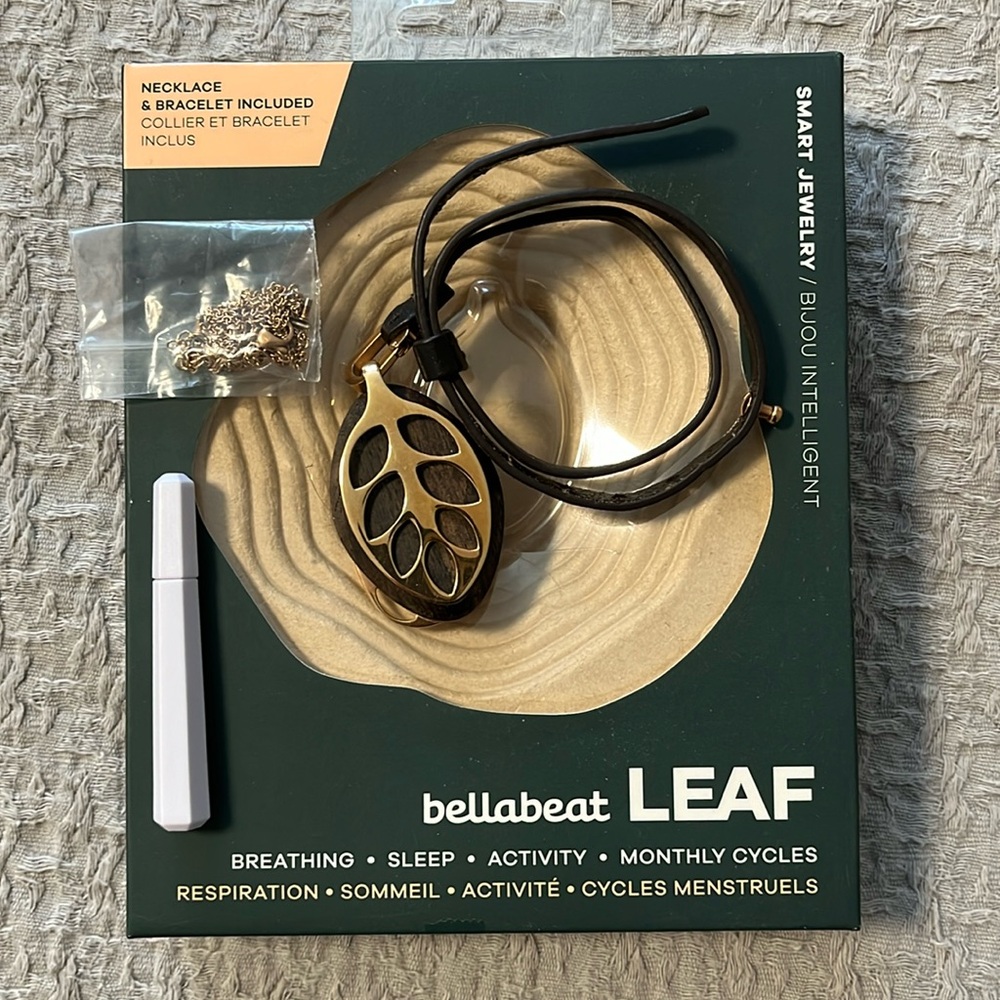 bellabeat LEAF Smart Jewelry Pendant Necklace in Gold